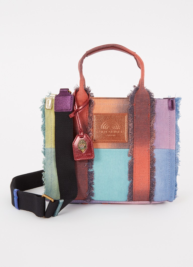 Kurt Geiger - Small Southbank handtas van canvas met afneembare schouderriem - Rood