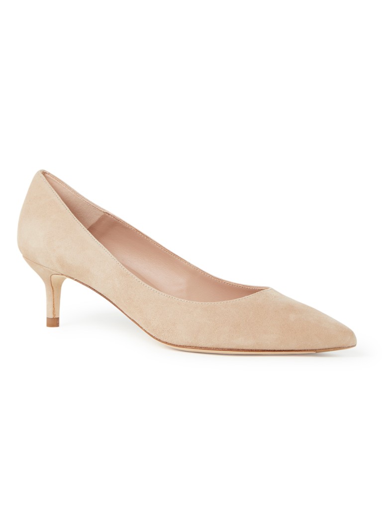 L.K.Bennett - Audrey pumps van suède - Beige