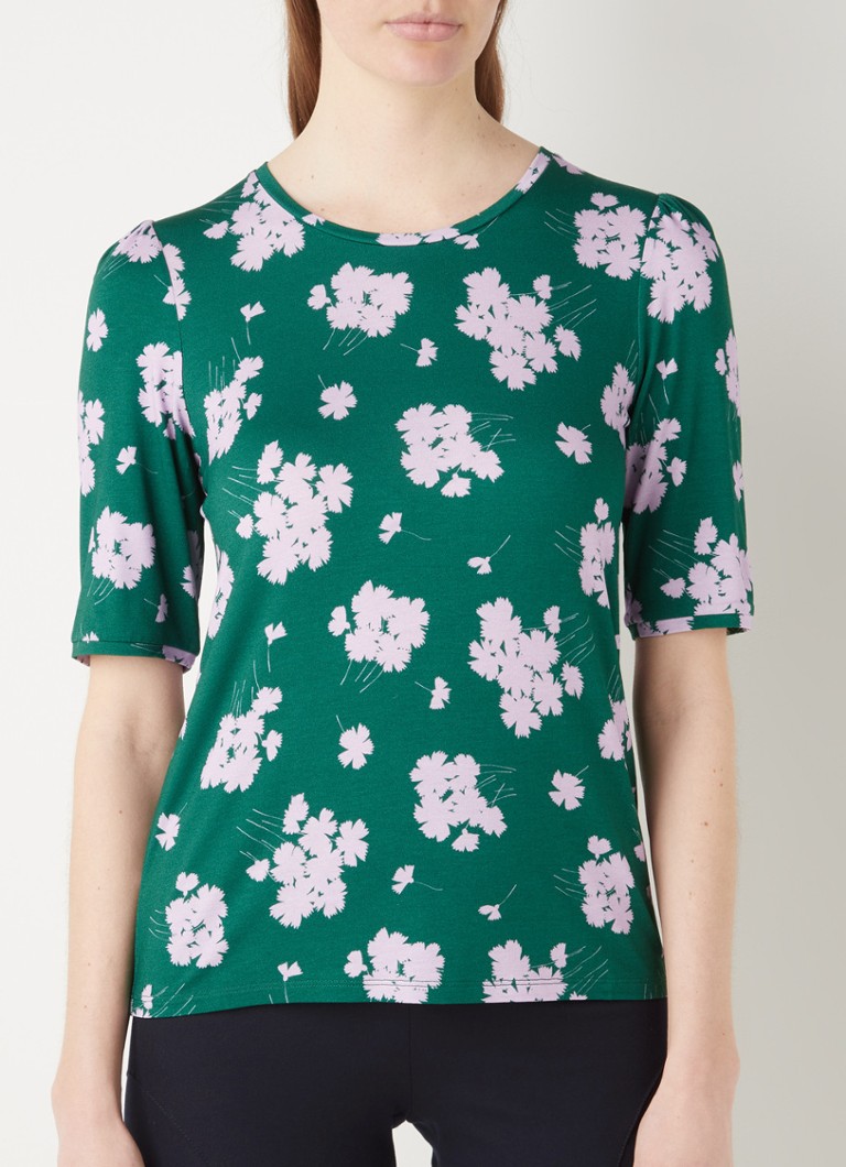 L.K.Bennett - T-shirt Merle en jersey à imprimé floral - Vert