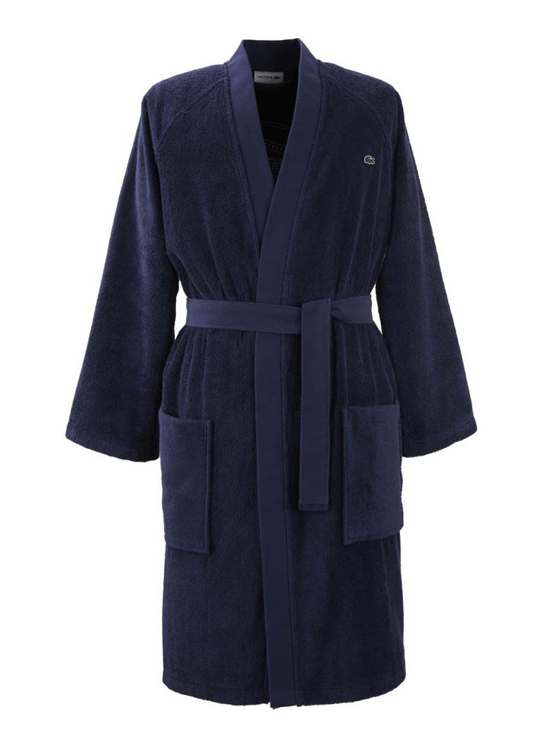 Lacoste - LDEFILE badjas - unisex - Donkerblauw