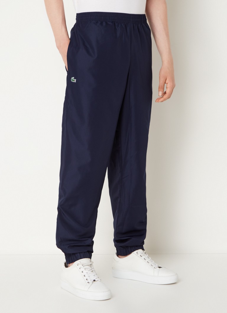 Lacoste - Tapered fit trackpants met logo en steekzakken - Blauw