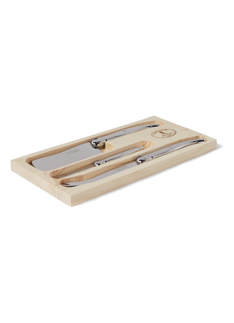 Laguiole Jean Dubost - Kaasmes set van 3  - Zilver