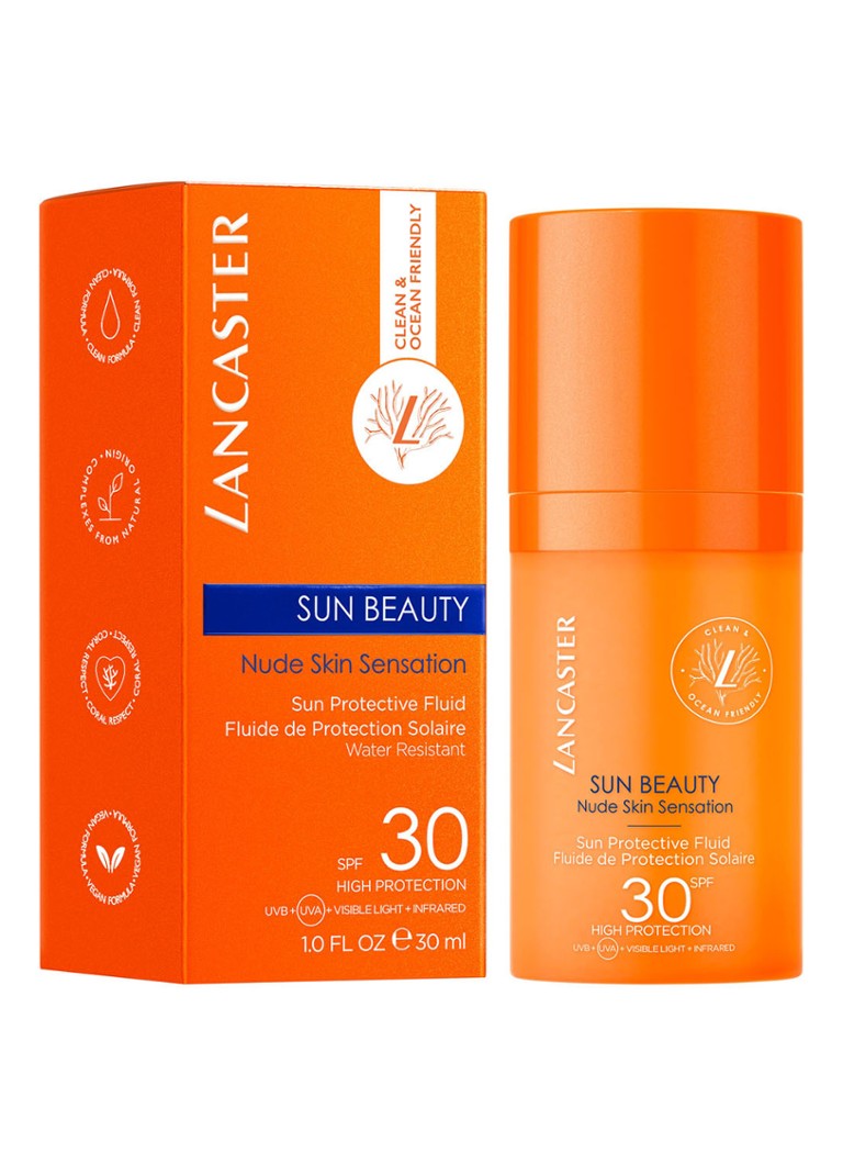 Zenuw hoeveelheid verkoop schetsen Lancaster Sun Beauty Sun Protective Fluid SPF 30 - zonnebrand •  deBijenkorf.be