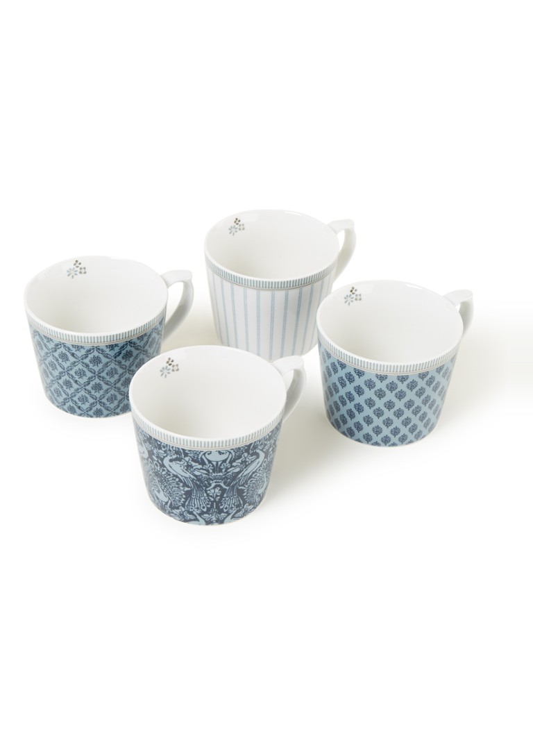 Laura Ashley - Tasse Tea Collectables 28 cl lot de 4 - Bleu