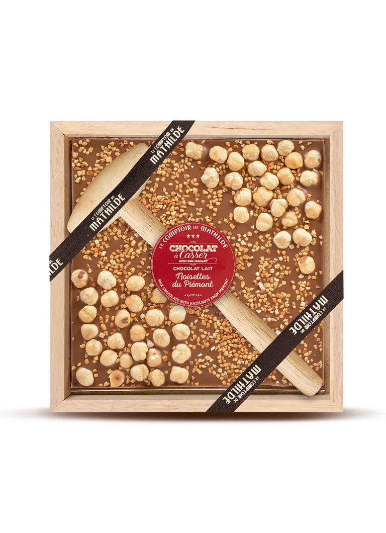 Le Comptoir de Mathilde - Melk chocoladereep met hazelnoten 350 gram - null