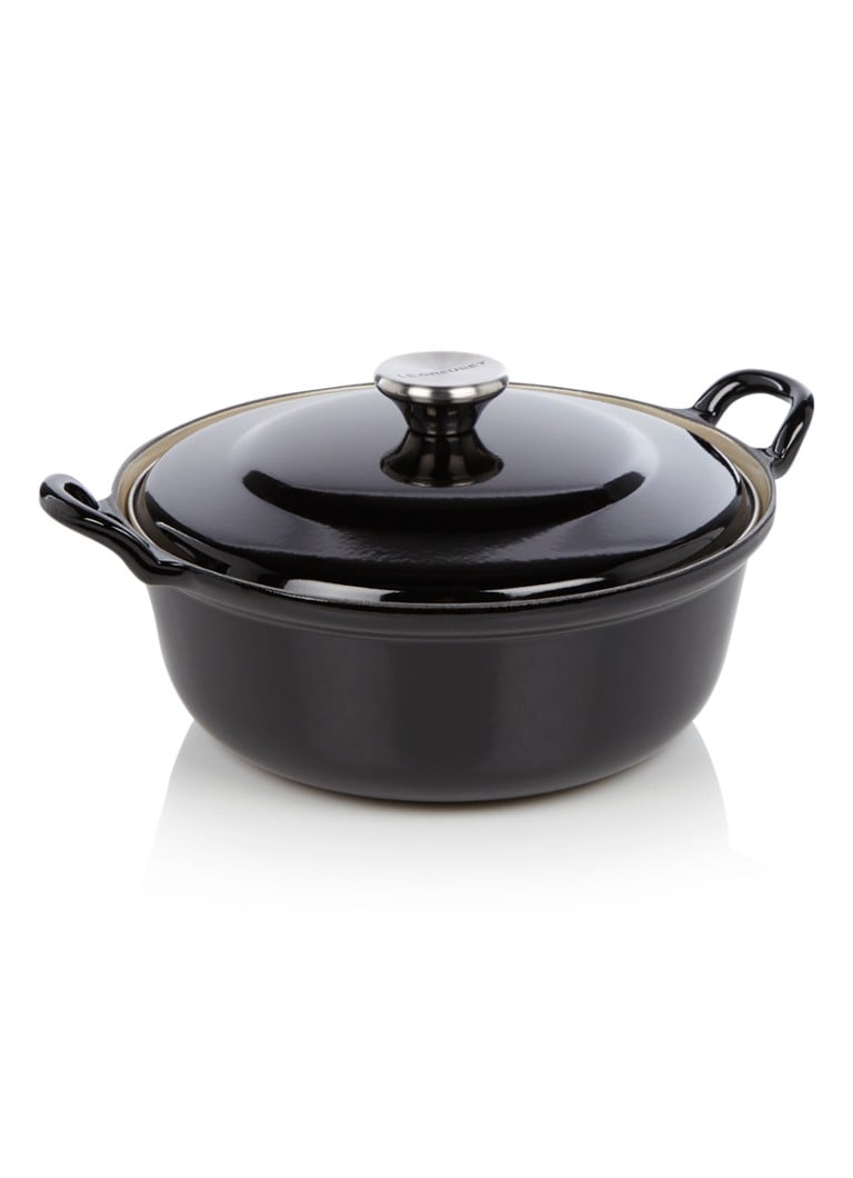 Le Creuset - Faitout braad-/stoofpan Ø24 cm - Ebbenzwart / zwart