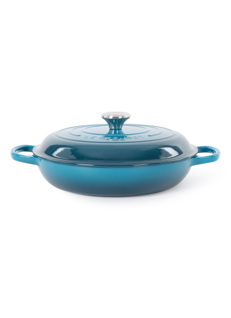 Le Creuset - Signature braadpan Ø30 cm - Deep Teal / Blauw