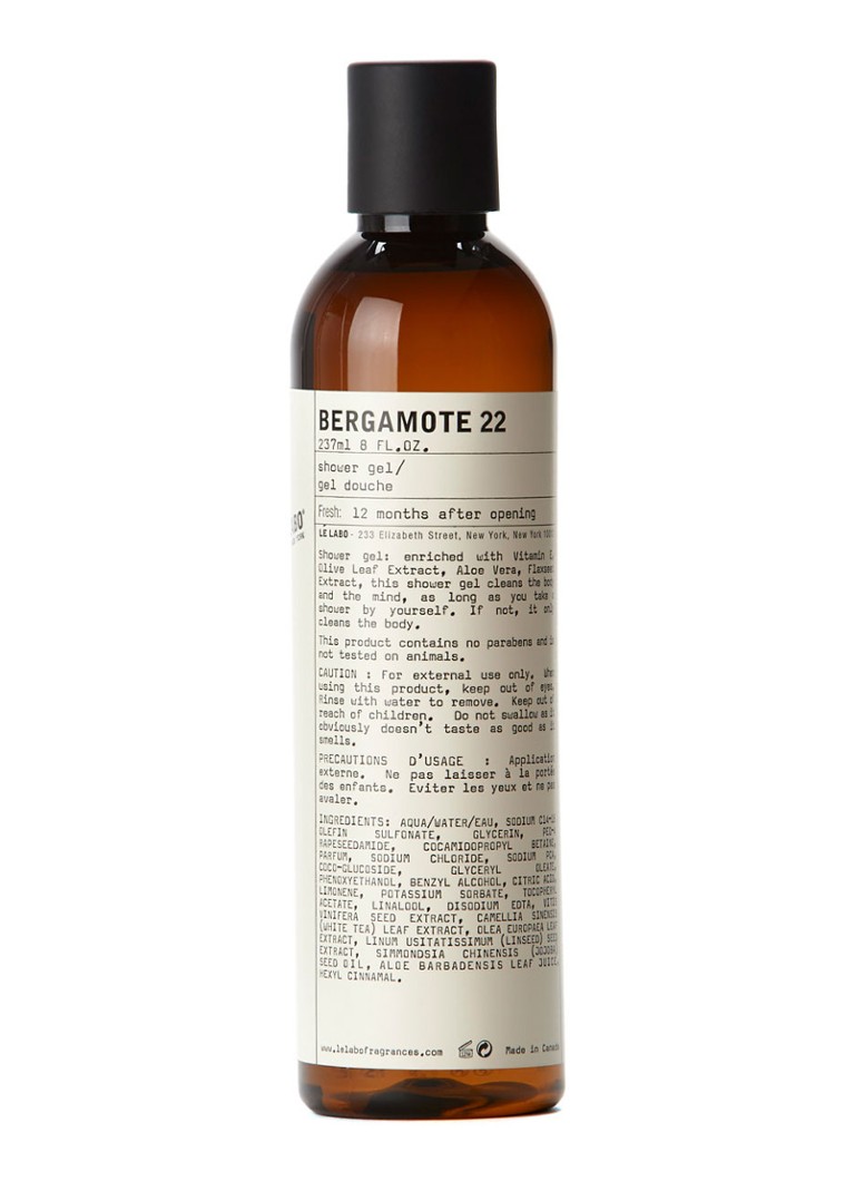 Le Labo Bergamote 22 Shower Gel gel douche • de Bijenkorf