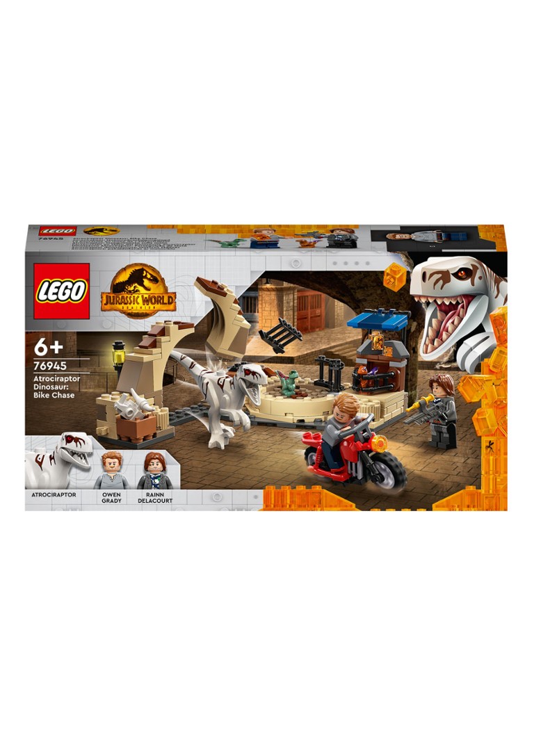 LEGO - Atrociraptor dinosaurus motorachtervolging - 76945 - Multicolor