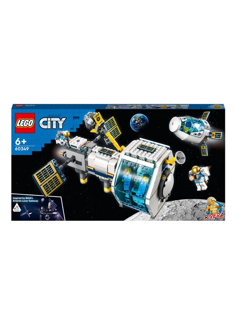 LEGO - City Ruimtestation op de maan bouwbare modelbouwset - 60349 - Multicolor