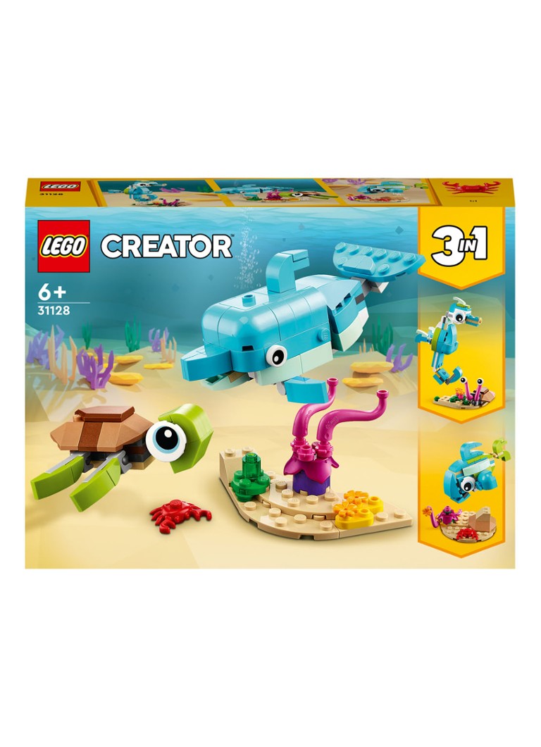 LEGO - Creator 3in1 dolfijn en schildpad set - 31128 - Multicolor