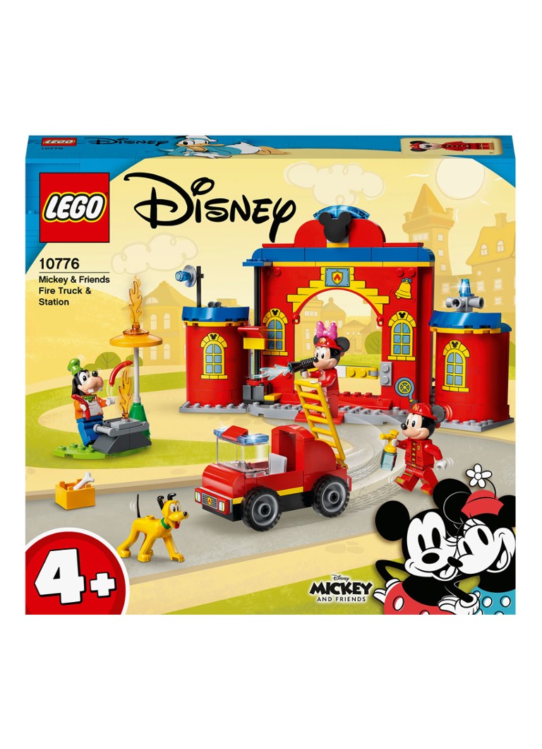 LEGO - Mickey Mouse Brandweerkazerne & auto - 10776 - Rood