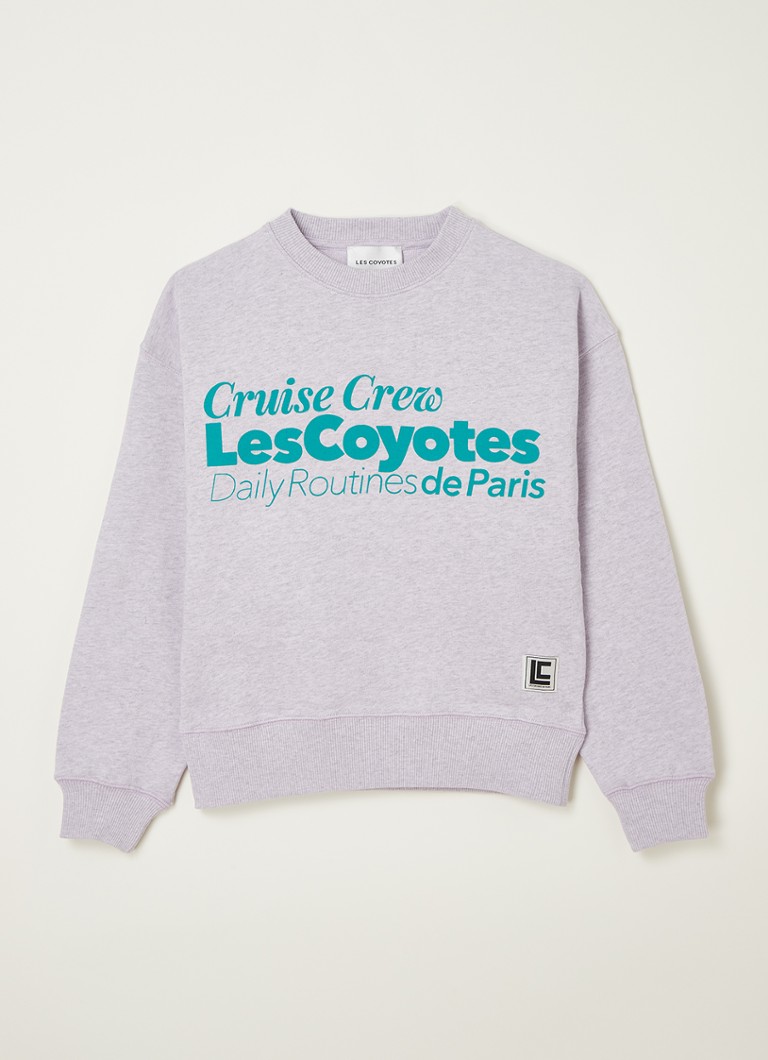 het internet voorspelling Kinderrijmpjes Les Coyotes de Paris Emily sweater met logoprint • Lila • deBijenkorf.be
