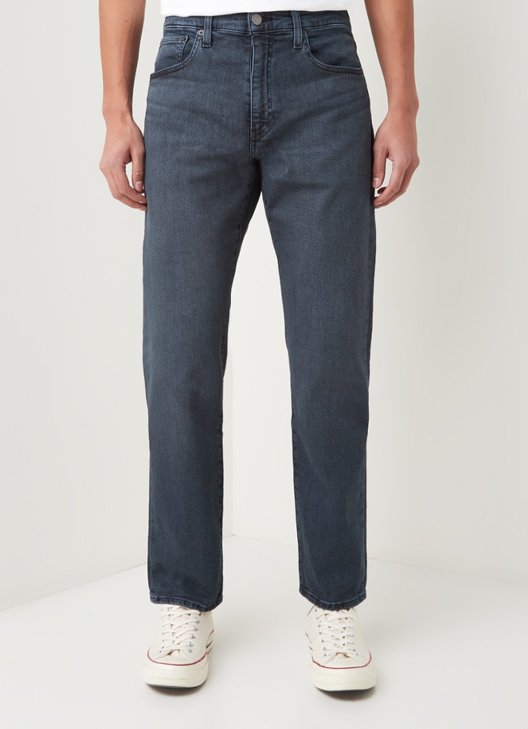 Levi's - 502 tapered jeans met donkere wassing - Indigo