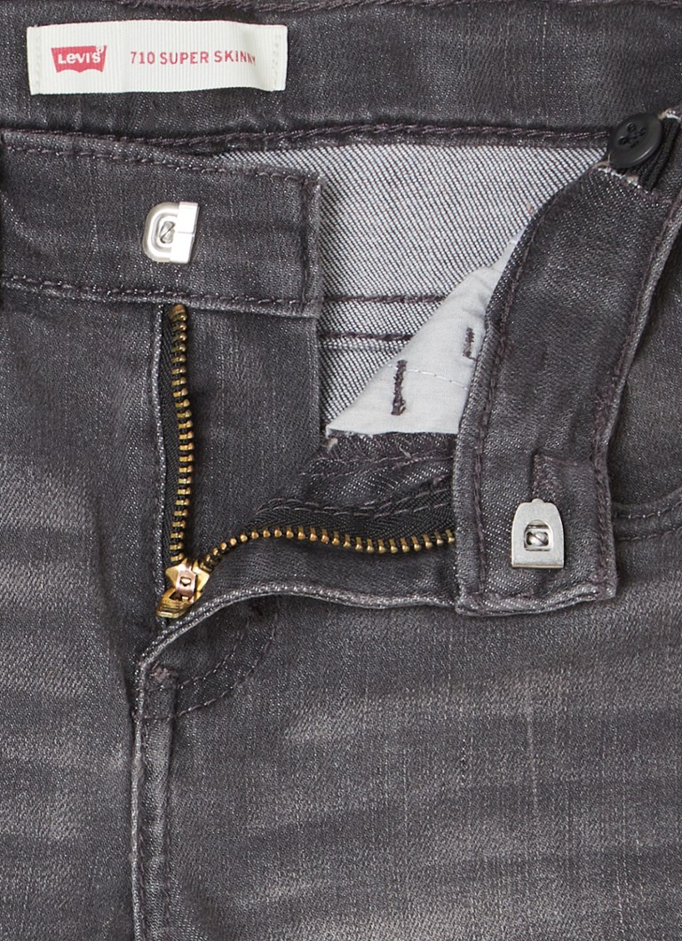 beu ras Peave Levi's 710 super skinny jeans met stretch • Grijs • deBijenkorf.be