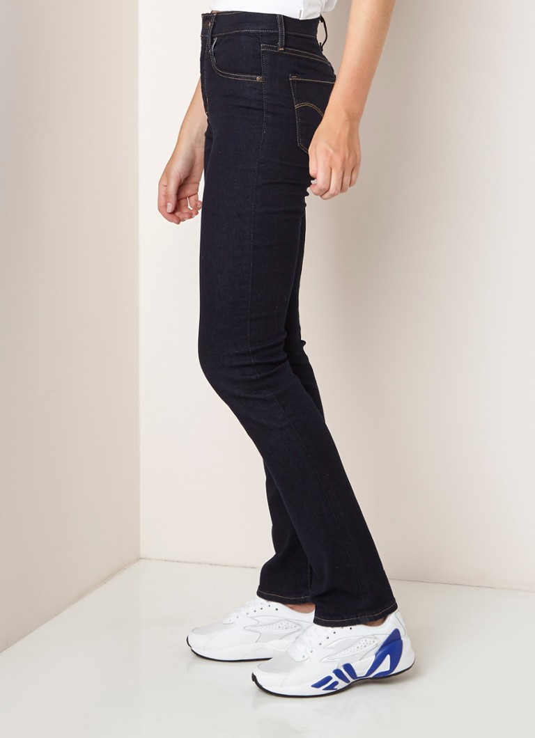 Levi's - 724 High waist straight leg jeans met stretch - Indigo