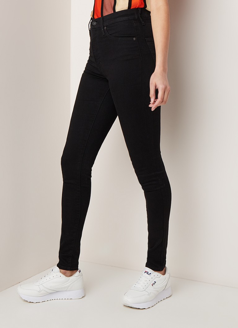 duizelig Correctie formule Levi's Levi's Mile high waist skinny jeans met stretch • Zwart •  deBijenkorf.be