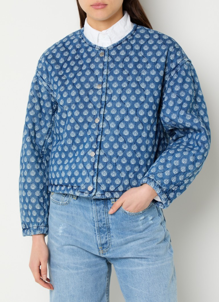 Levi's - Rumer quilted spijkerjas met grafisch patroon - Indigo