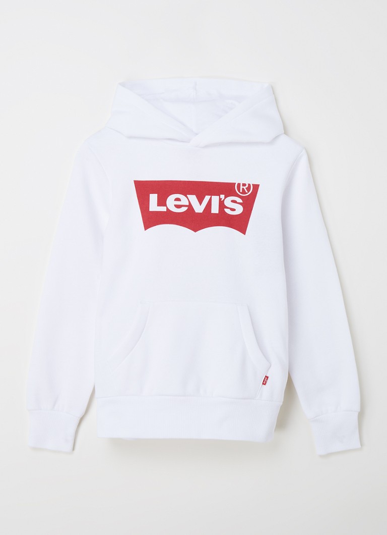 Levi's - Sweat à capuche avec imprimé logo - Blanc