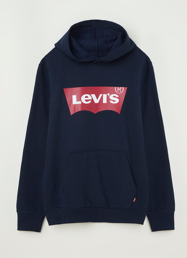 Levi's - Sweat à capuche avec imprimé logo - Bleu foncé