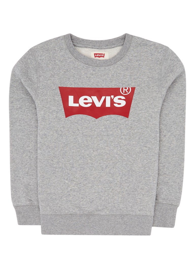 ledematen Ontslag nemen verzoek Levi's Sweater met logoprint • Middengrijs • deBijenkorf.be