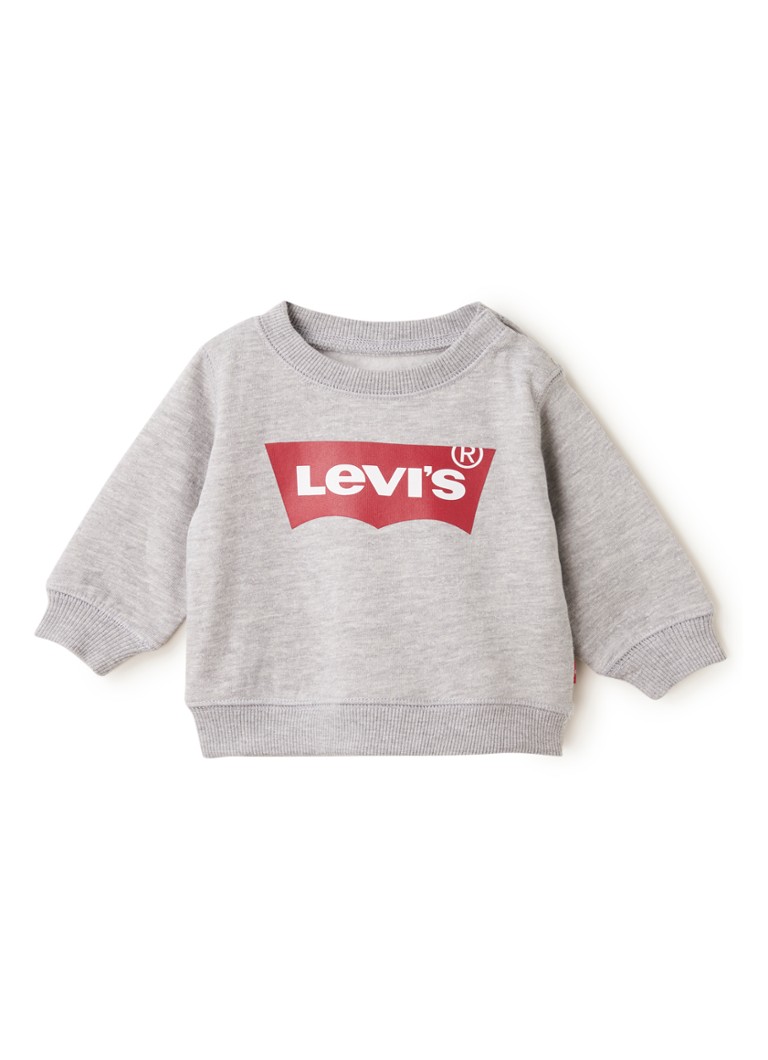 Beer Leggen Uitschakelen Levi's Sweater met logoprint • Grijsmele • deBijenkorf.be