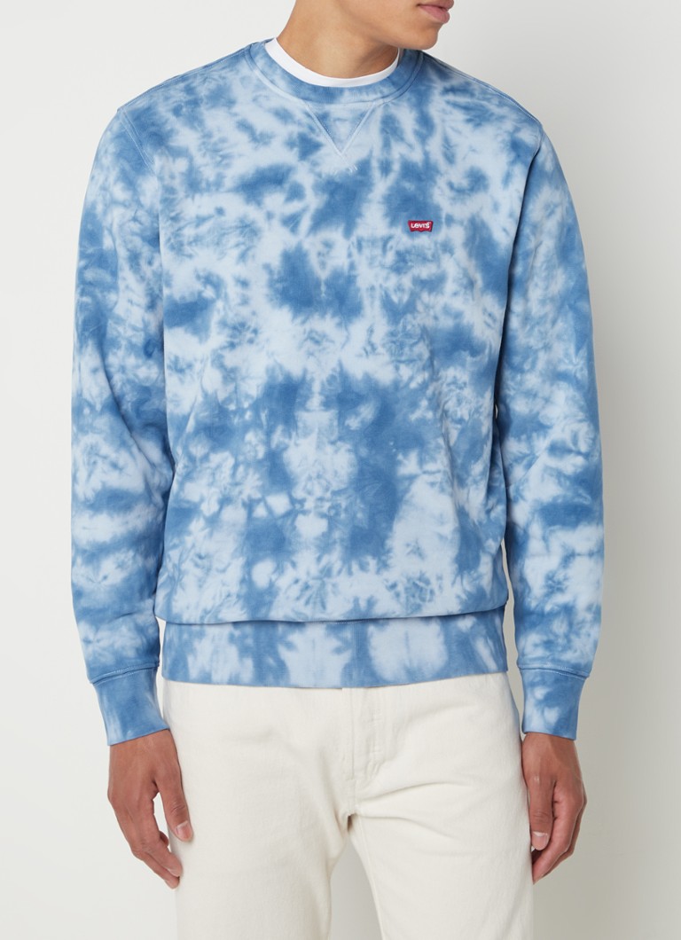 passie vat Verhoog jezelf Levi's Sweater met tie-dye dessin • Blauw • deBijenkorf.be