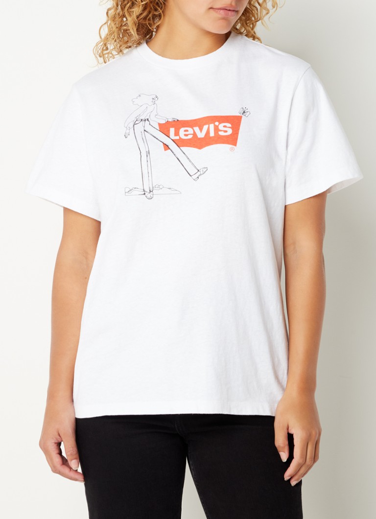 Begrafenis aanwijzing Agrarisch Levi's T-shirt met logoprint • Wit • deBijenkorf.be