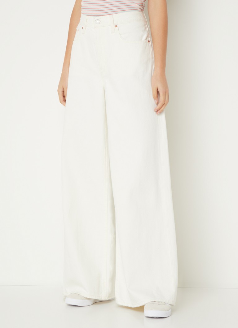 Levi's - Z2595 high waist wide fit jeans met gekleurde wassing - Naturel