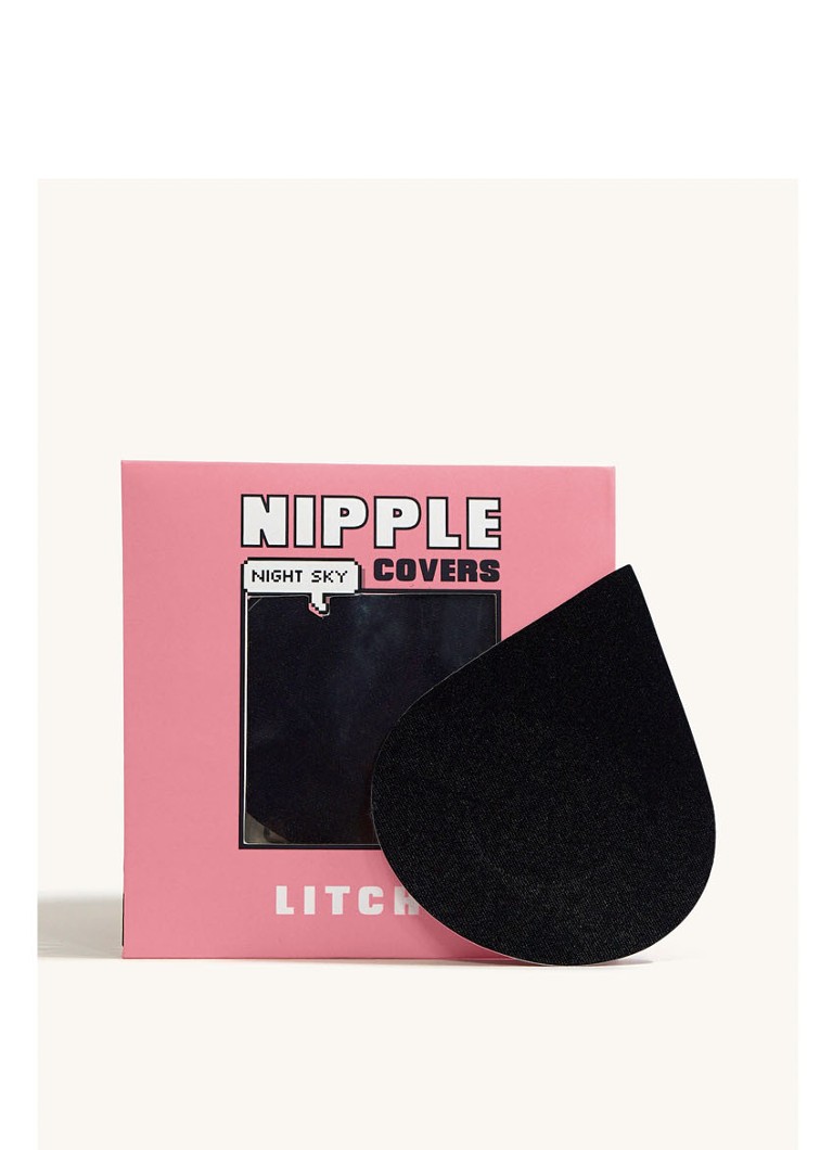 Litchy - Nipple Cover in 5-pack - Zwart