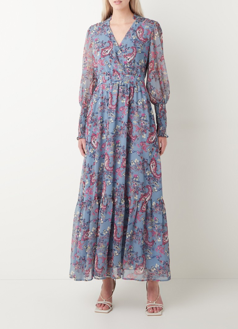 Liu Jo Manhattan maxi jurk met paisley dessin • Blauw • 