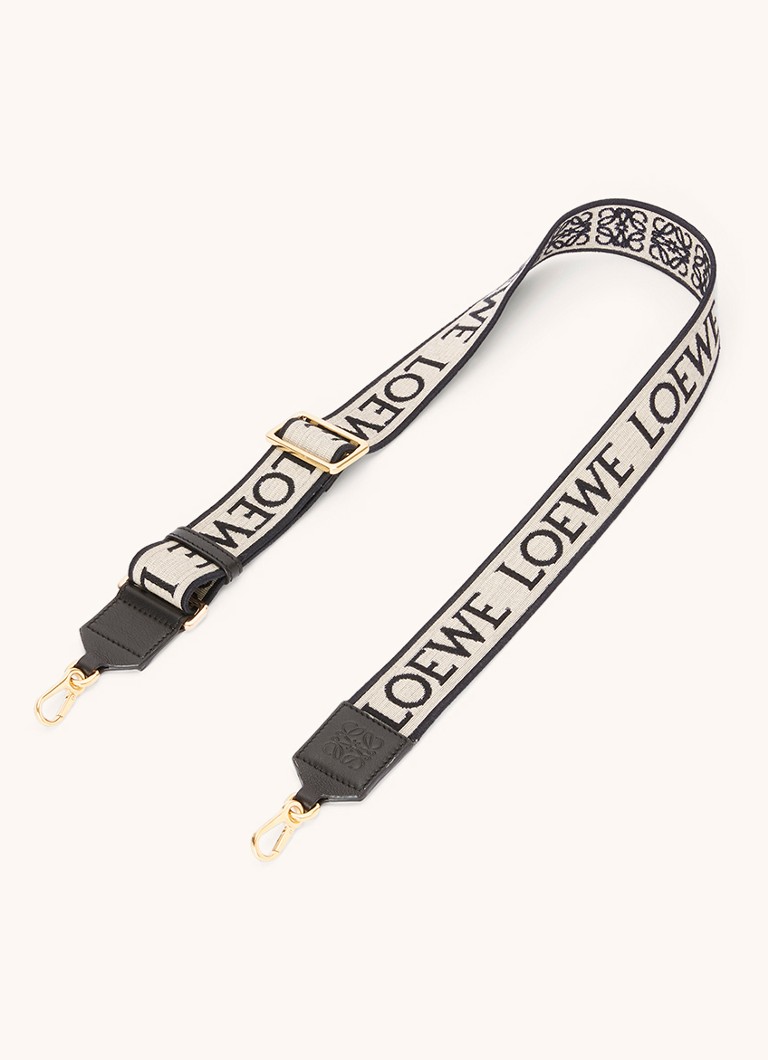 LOEWE - Anagram schouderriem met kalfsleren details - Donkerblauw