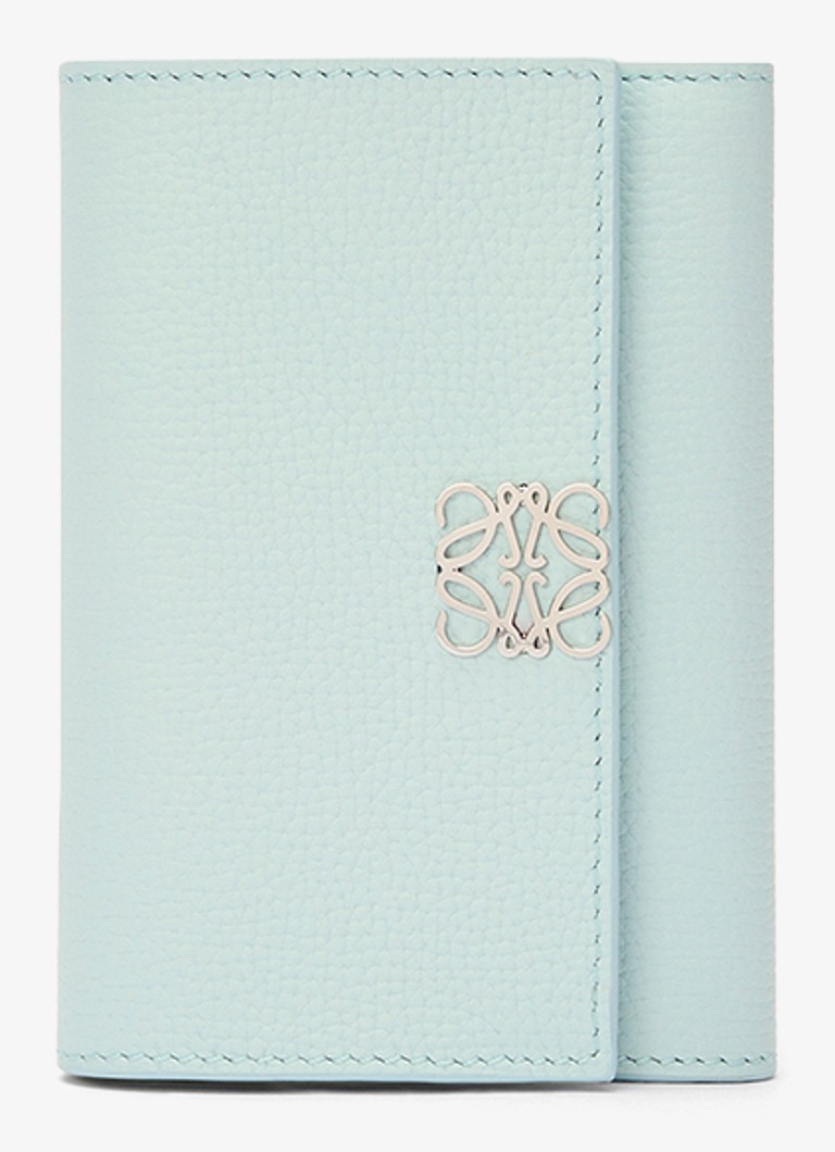 LOEWE - Anagram Small portemonnee van kalfsleer - Lichtblauw