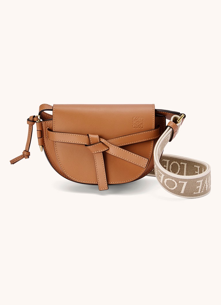 LOEWE - Gate Dual heuptas van kalfsleer - Oranjebruin