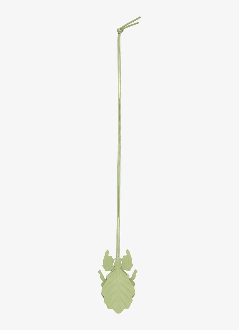 LOEWE - Leaf Insect tasbedel van kalfsleer - Lichtgroen