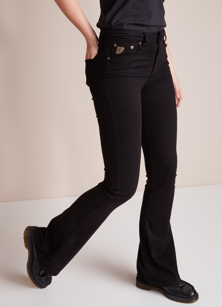 houding Kaal distillatie Lois Raval high waist flared jeans met stretch • Zwart • deBijenkorf.be