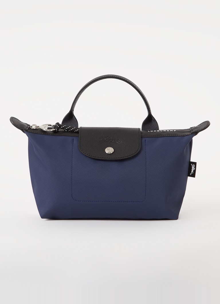 Longchamp - Le Pliage Energy handtas met leren details - Donkerblauw