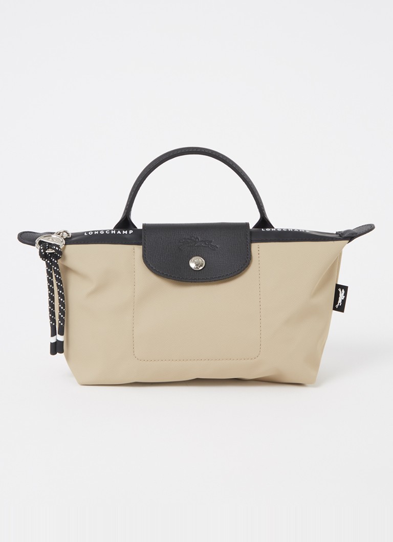 Longchamp - Le Pliage Energy handtas met leren details - Donkerbeige