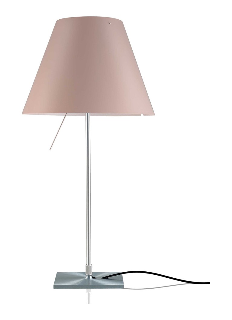 Luceplan - Lampe de table Costanza avec interrupteur marche/arrêt en aluminium - Lichtrood