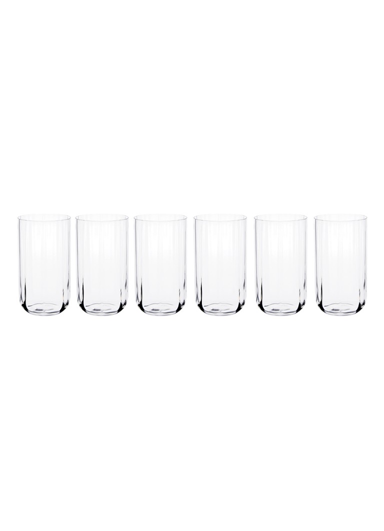 Luigi Bormioli - Accademia Jazz longdrinkglas 45 cl set van 6 - Transparant