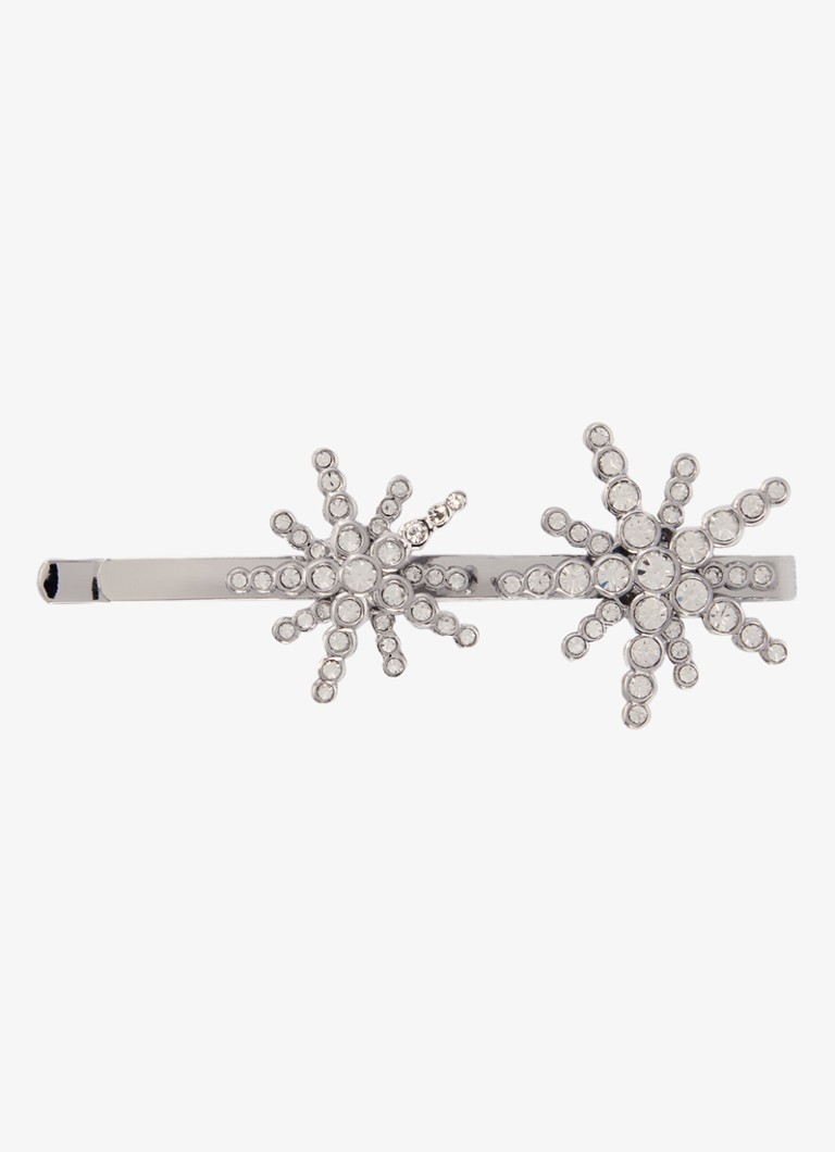 Maje - Haarclip met glassteen - Zilver