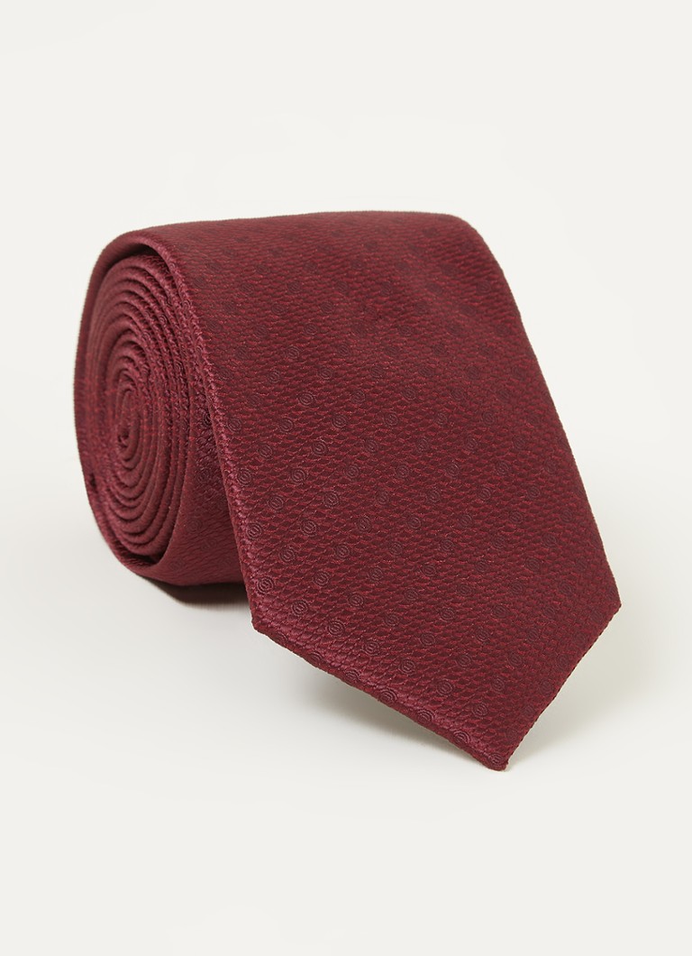 MANGO - Cravate Basic 7 avec structure - Rouge foncé