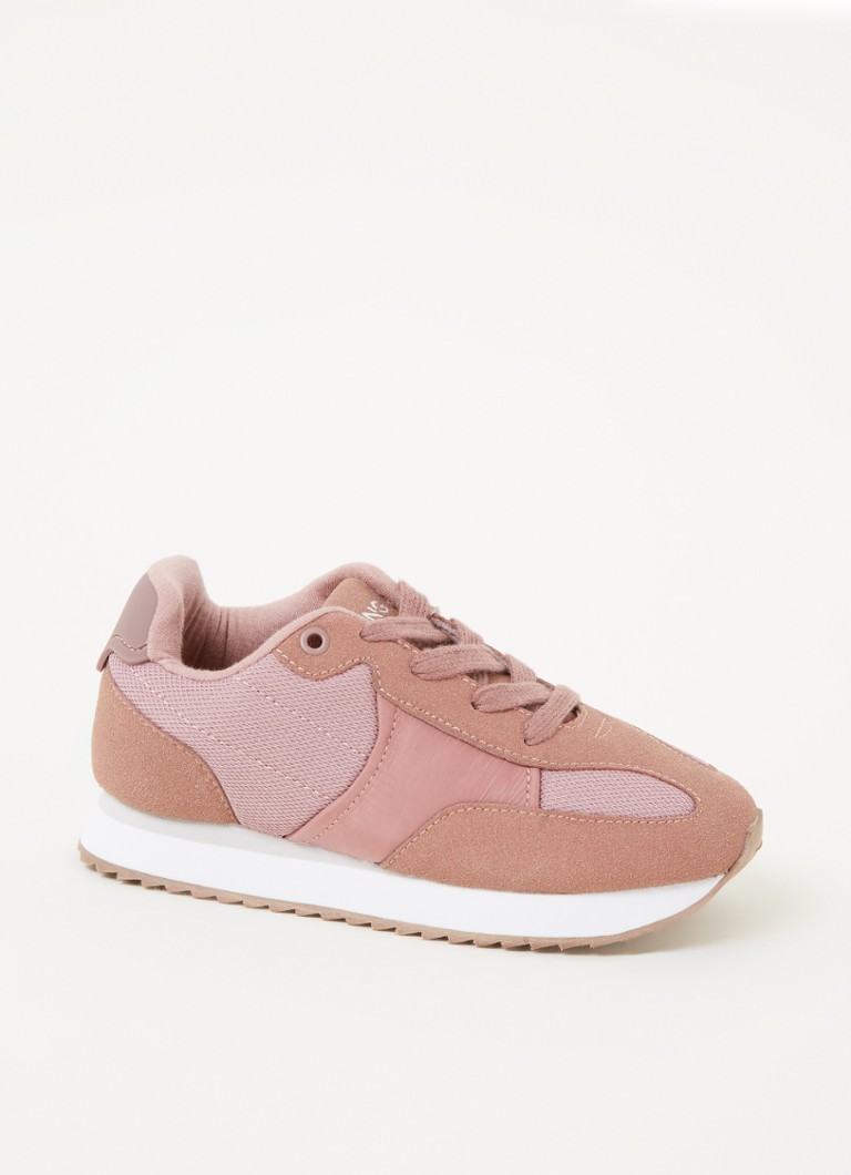 MANGO - Horizon sneaker met mesh details - Oudroze