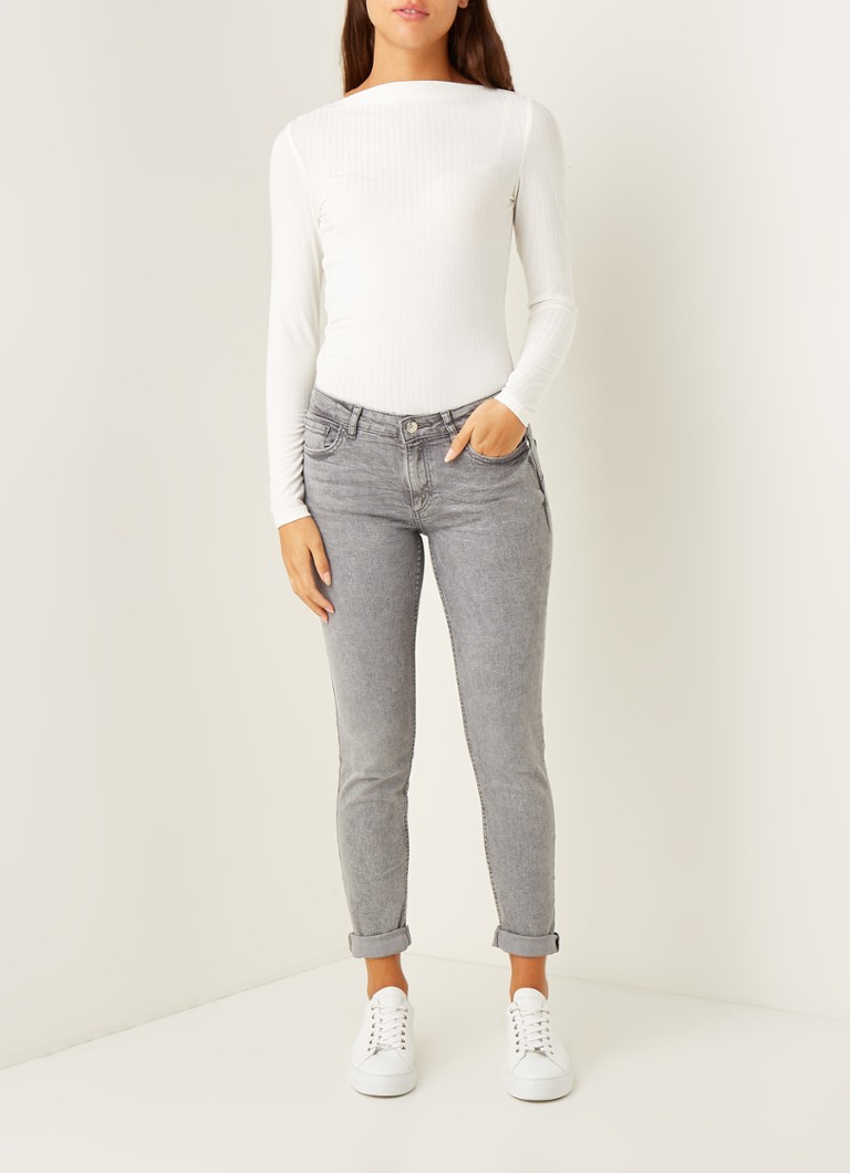 Jean skinny court Push up taille moyenne avec stretch De Bijenkorf Femme Vêtements Pantalons & Jeans Jeans Skinny 