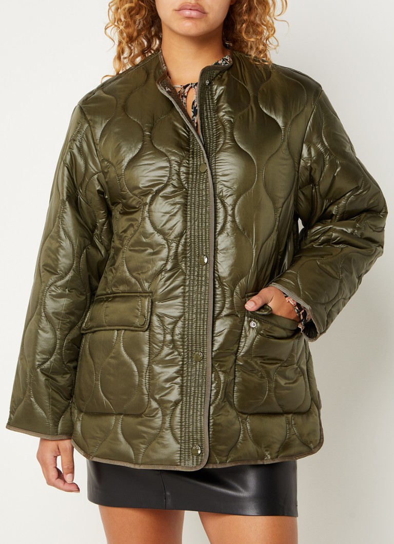 mango melon quilted jacket