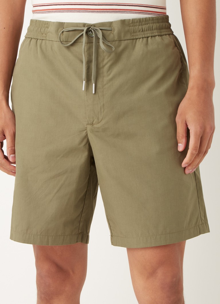 MANGO - Short chino coupe droite taille moyenne en lyocell mélangé - Vert camouflage