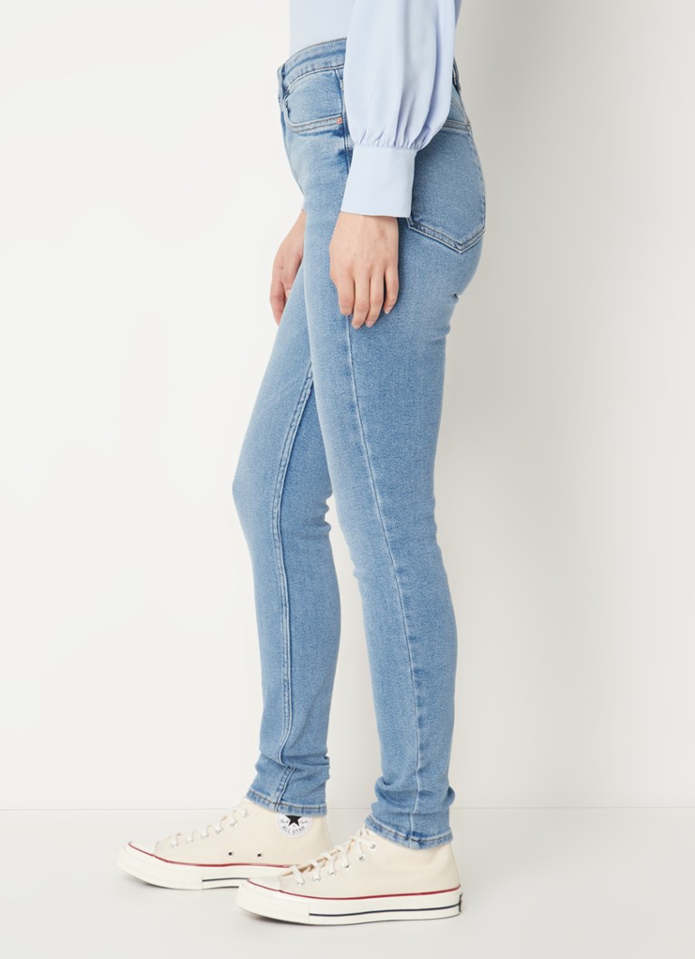 ondernemen Binnen je bent Mango Soho high waist skinny jeans met stretch • Blauw • deBijenkorf.be