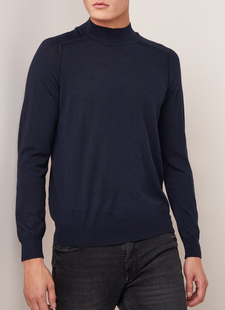 MANGO - Willyp fijngebreide coltrui van merinowol - Royalblauw