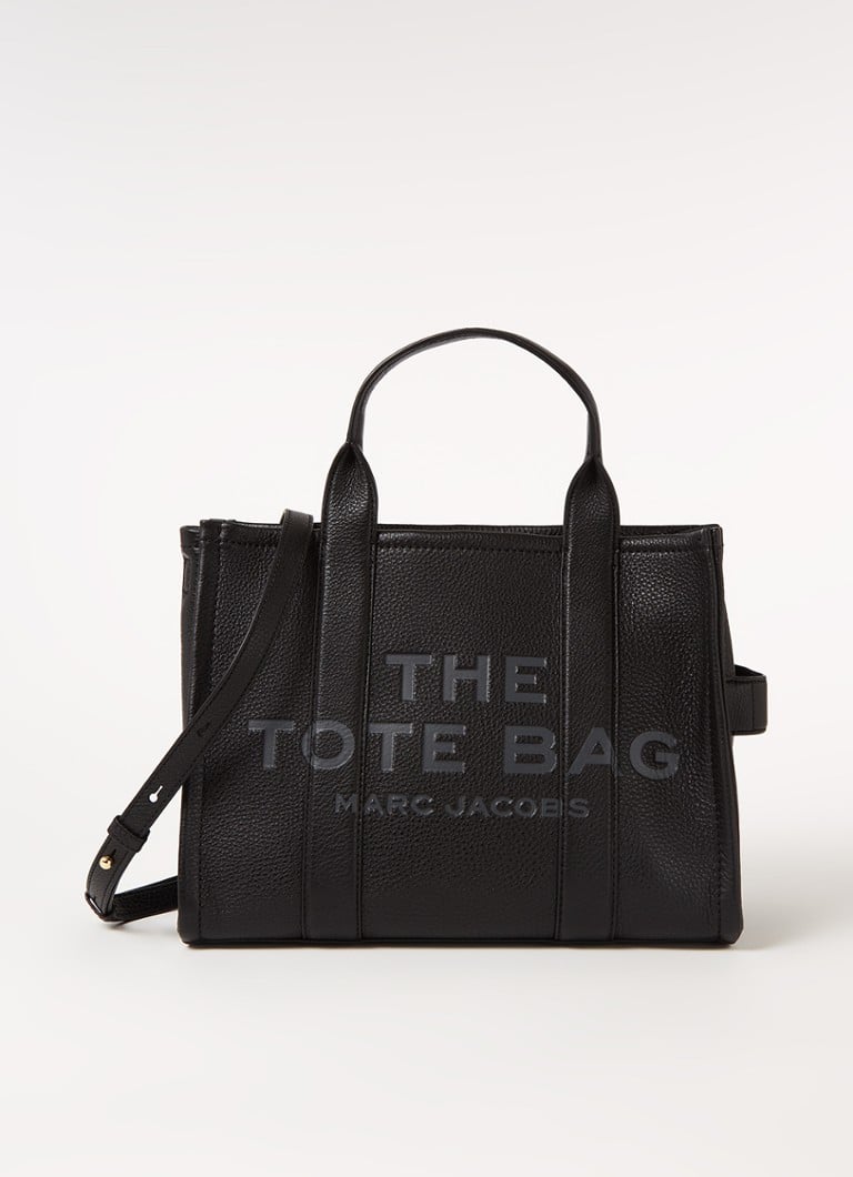 Marc Jacobs - The Leather Small Tote Bag handtas van leer - Zwart