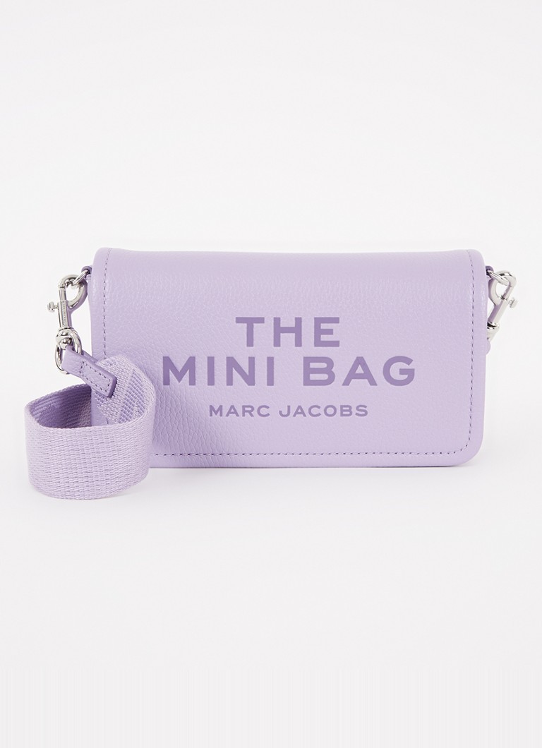 Marc Jacobs - The Mini crossbodytas van leer met afneembare schouderriem - Lila